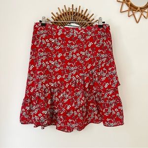 Banana Republic Ruffle Mini Skirt